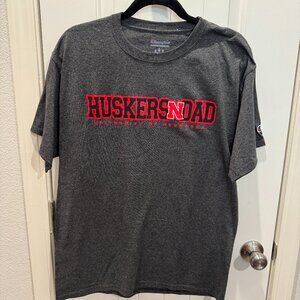 Nebraska Husker Dad Champion Tee Shirt